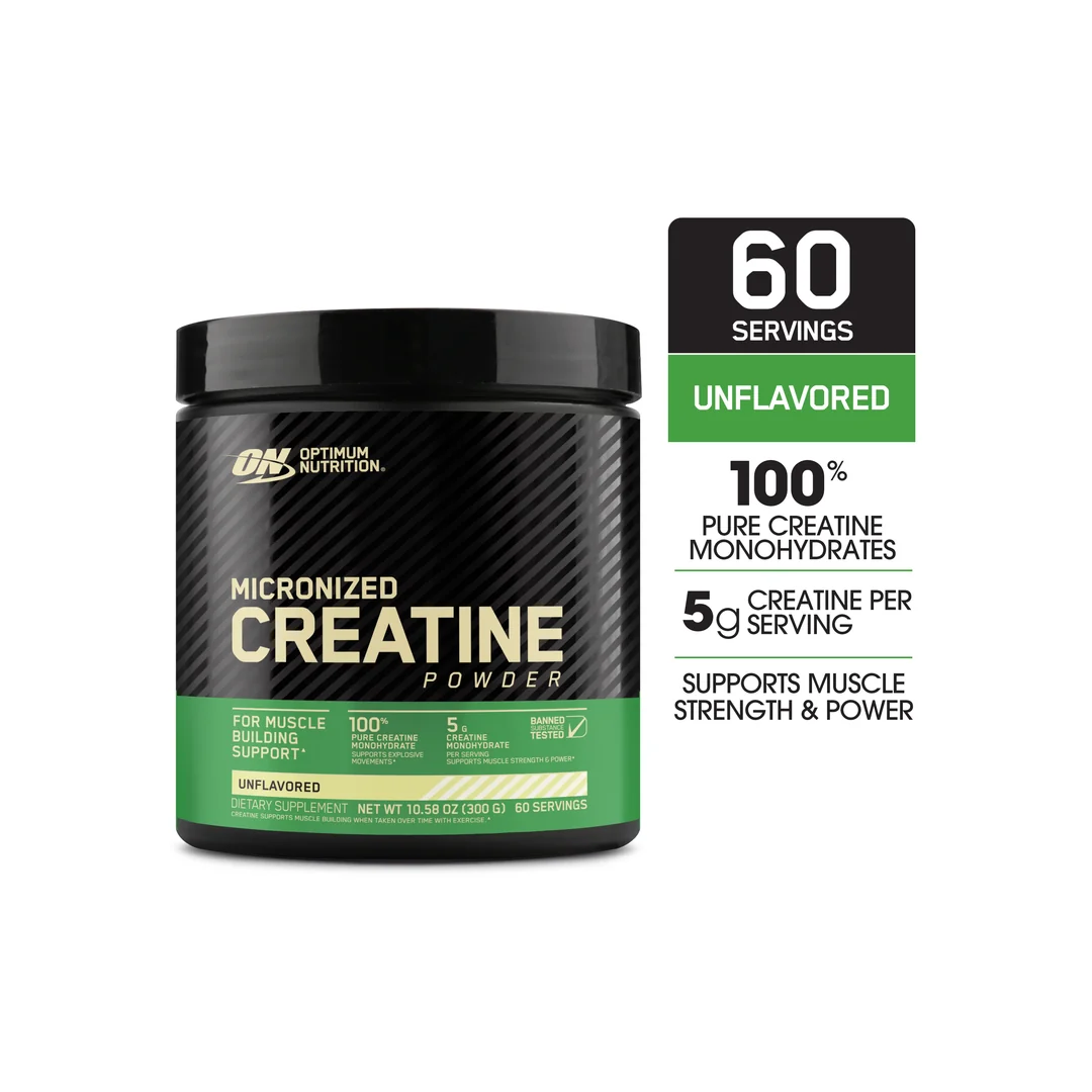 Optimum-Nutrition-Micronized-Creatine-Powder-Unflavored-60-Servings_12632133-317d-4b70-98c1-ea5c1d12334f.bfbe6a4a3c979431bc13b5aa855e1f71_1080x1080 ON Creatine - Unflavored - Image 1